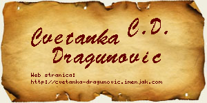 Cvetanka Dragunović vizit kartica